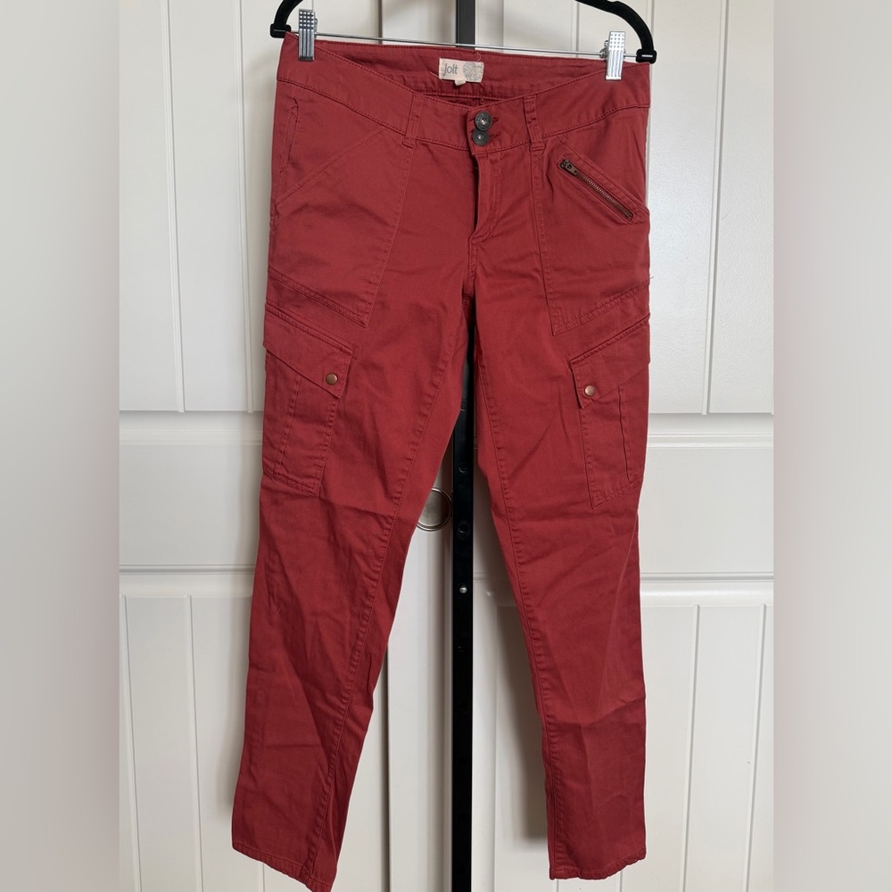 Jolt Juniors Red Cargo Skinny Pants